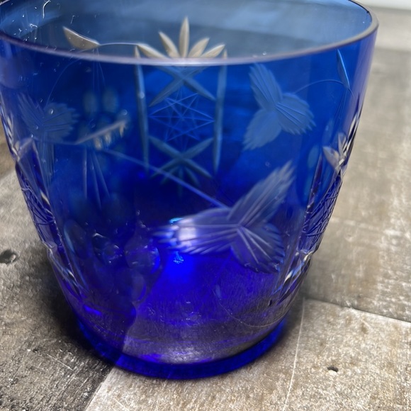 Luminescence Dining Vintage 6s Handmade Crystal Old Fashion Glasses Made In Romania Set 2